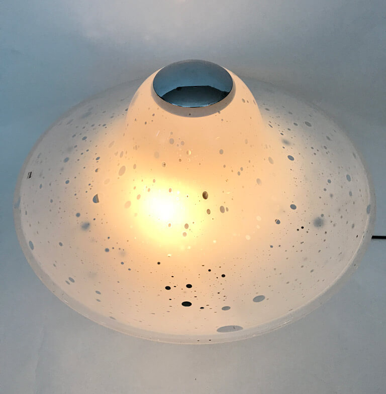 Alfredo Barbini Murano Glass Lamp, Italy circa 1970s