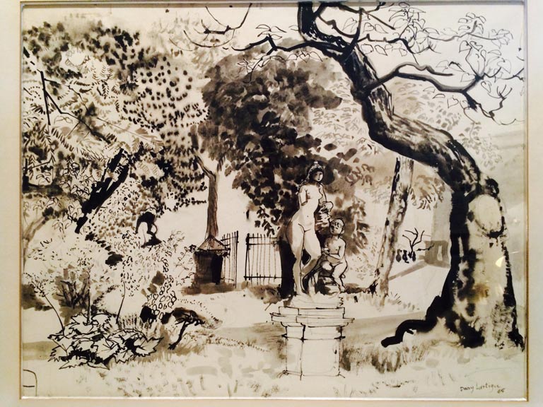 Dany Lartigue リトグラフ ポスター 1971年 Monochrome Watercolor by Dany Lartigue – Galleria62