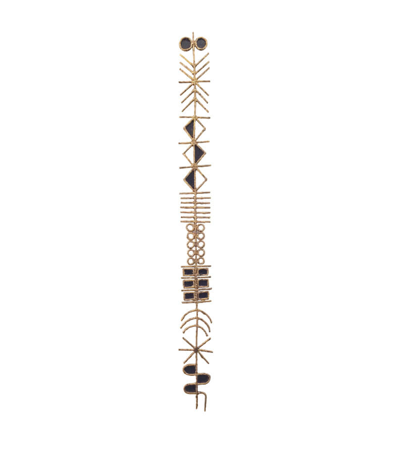 Brutalist Bronze Wall Sculpture