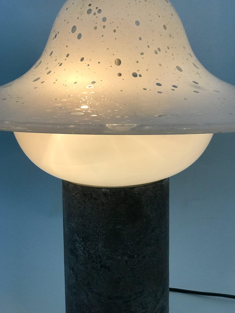 Alfredo Barbini Murano Glass Lamp, Italy circa 1970s