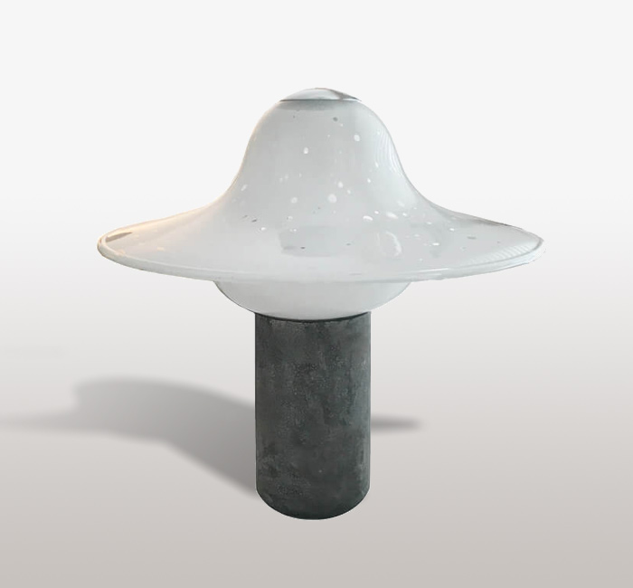 Alfredo Barbini Murano Glass Lamp, Italy circa 1970s