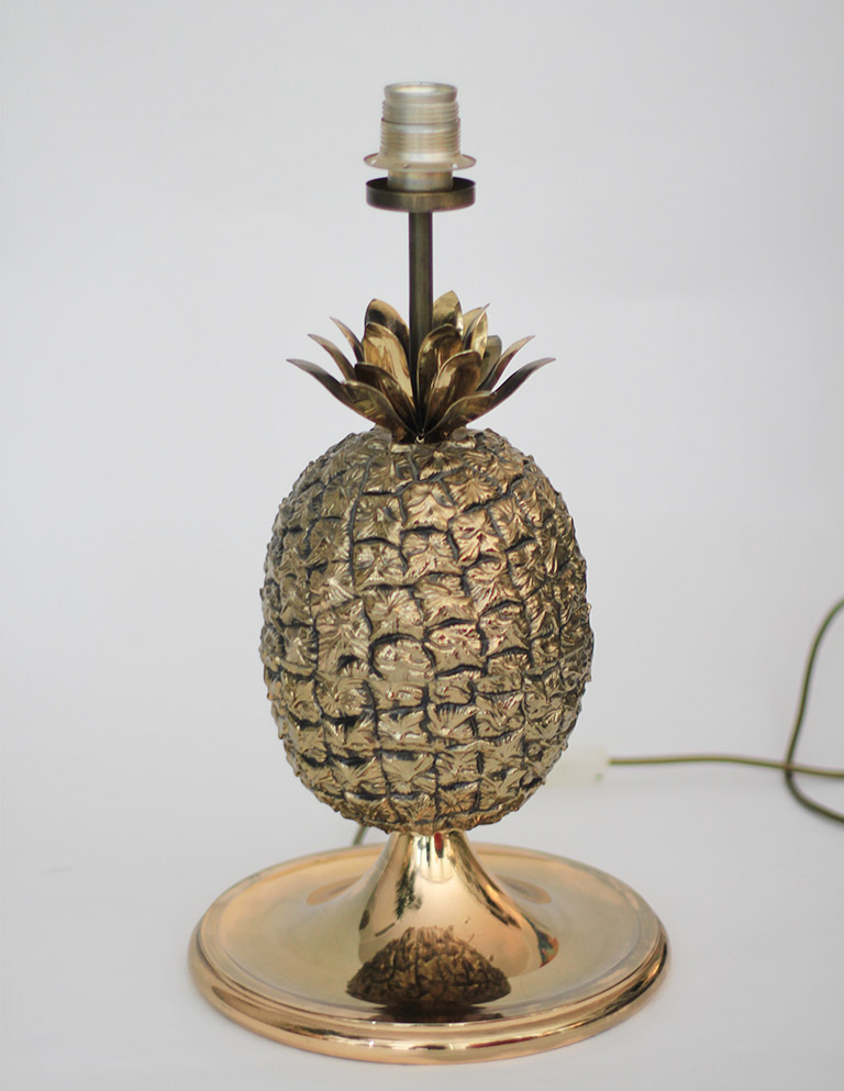 Large Wonderful Brass Pineapple Table Lamp Galleria62