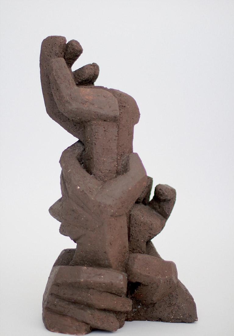 Brutalist Ceramic Powerful Hand Sculpture Galleria62