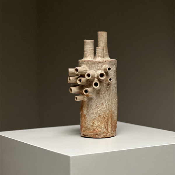 Brutalist Ceramic Multi Spouted Vase