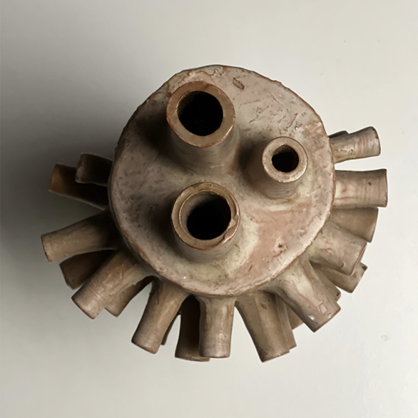 Brutalist Ceramic Multi Spouted Vase