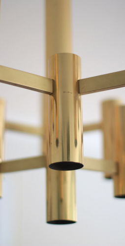 Brass Chandelier for Boulanger by Sciolari