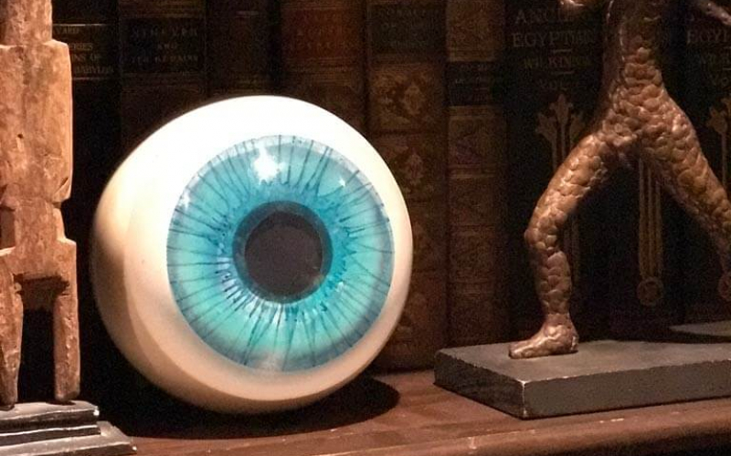 Francois Godebski Resin Eye Sculpture