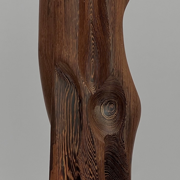 Abstract Wenge Wood Sculpture