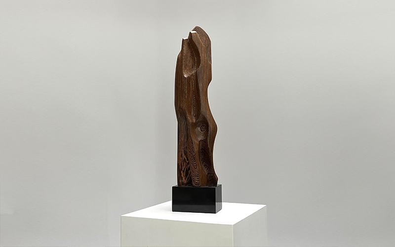 Abstract Wenge Wood Sculpture