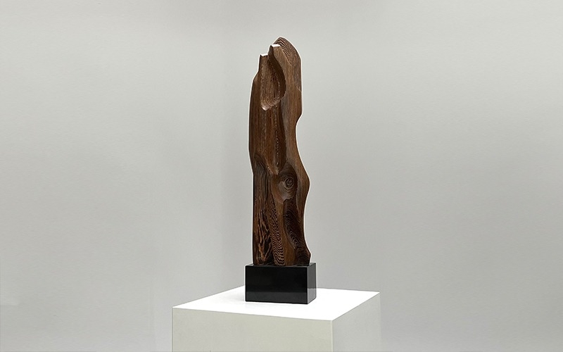 ビンテージ wood abstract sculpture 右側 盛永省治 自社ECサイト