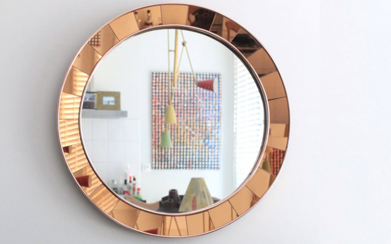 Cristal Art Large Circular Mirror