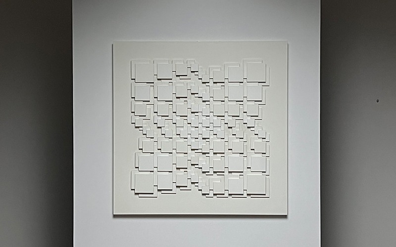 HD Schrader geometric Acrylic Relief panel 1972