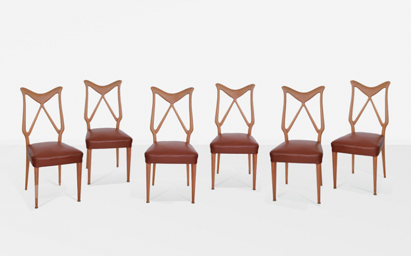 Osvaldo Borsani Italian Dining Chairs