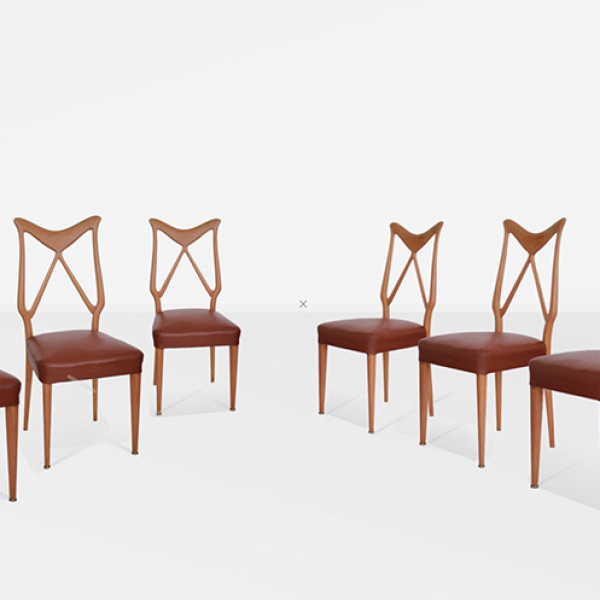 Osvaldo Borsani Italian Dining Chairs
