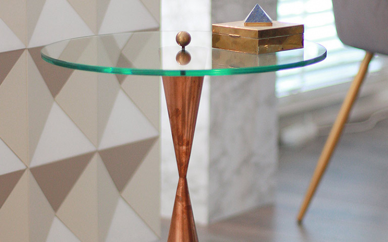 Rare Conical Shaped Occasional Table